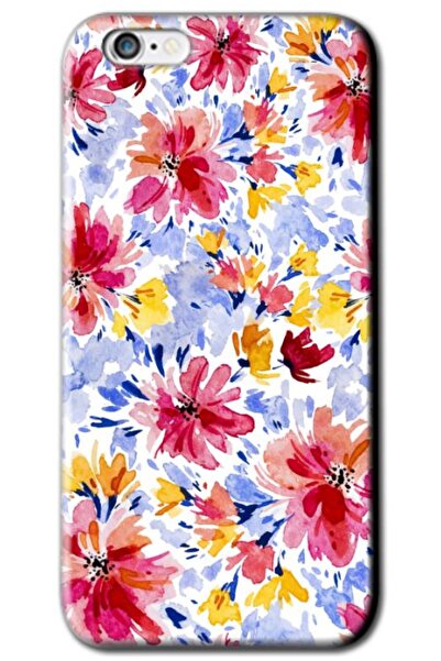 Zebana حافظة سيليكون متوافقة مع هاتف Apple iPhone 6S Plus Spring Flowers 7 (م...