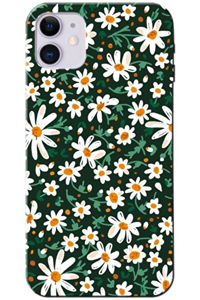 Dara Aksesuar حافظة سيليكون متوافقة مع هاتف Apple iPhone 11 Spring Flowers 4 ...
