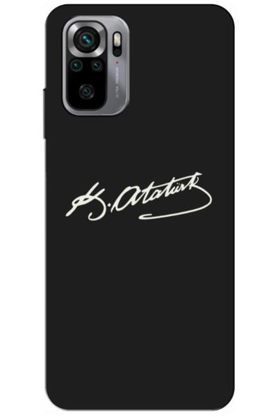 Dara Aksesuar حافظة سيليكون متوافقة مع هاتف Xiaomi Redmi Note 10 بتوقيع أتاتو...