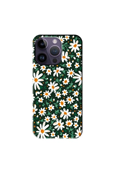 Zebana حافظة سيليكون متوافقة مع هاتف Apple iPhone 14 Pro Spring Flowers 4 (مط...
