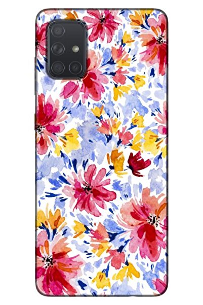 Zebana حافظة متوافقة مع هاتف سامسونج جالاكسي A71، حافظة سيليكون بتصميم زهور ا...