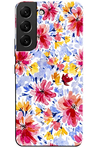 Zebana حافظة متوافقة مع هاتف سامسونج جالاكسي S22، حافظة سيليكون زهور الربيع 7...