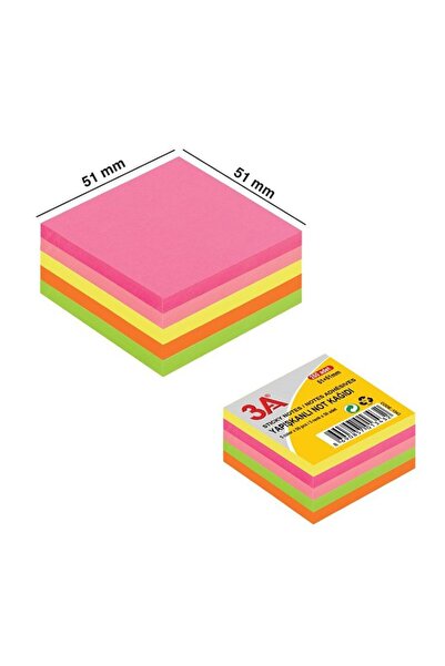 3A لاصق بوستيت ملون 250 يو بي 51*51 1343