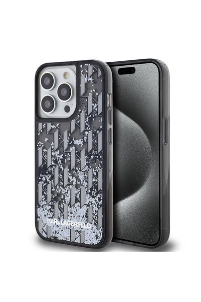 Karl Lagerfeld Apple iPhone 14 Pro Max Kılıf Orjinal Lisanslı Simli KL Yazılı...