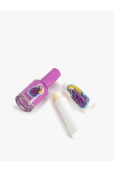 Koton Licensed Rapunzel Nail Polish and Lip Moisturizer Set