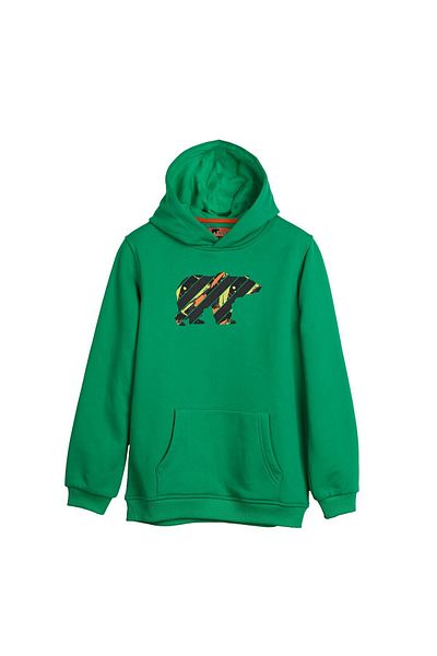 Bad Bear Mono green child Hooded sweatshirt