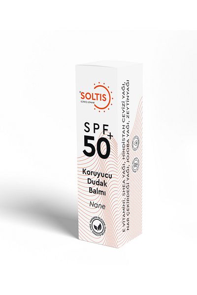 Soltis Intensive Moisturizing and Plumping Lip Balm SPF 50+ Mint, 5 ml