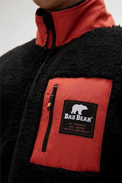 Bad Bear Ryan Plush Full-zip Black Men's Sweatshirt