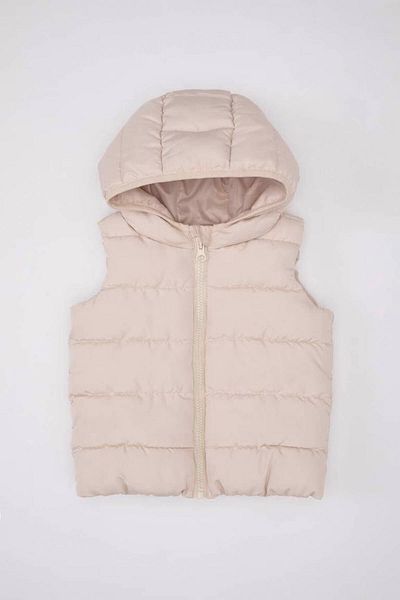 DeFacto Stone Color Water Repellent Fabric Baby Girl Vest - A2475A5/Er37