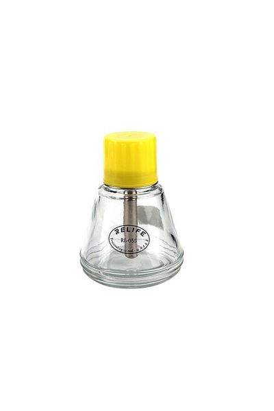 MBL 150ml Glass Thinner Liquid Bottle with Lid Liquid Spillproof Pump Oil Pot