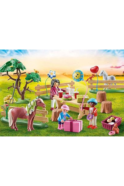 Playmobil Playmobıl Country 70997 Children's Birthday Party in the Pony Farm, Voting for Children Ages 4 and Up