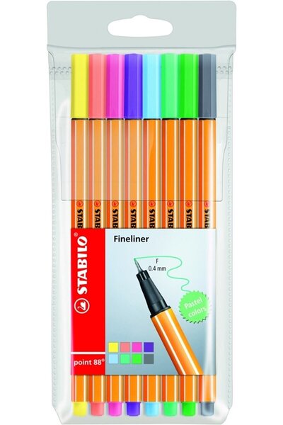 Stabilo Point 88 Pastel Renkler 8'li Set N:888-01 /