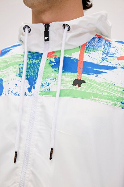 Bad Bear Doyle White Men's Windbreaker - Stylish and Comfortable