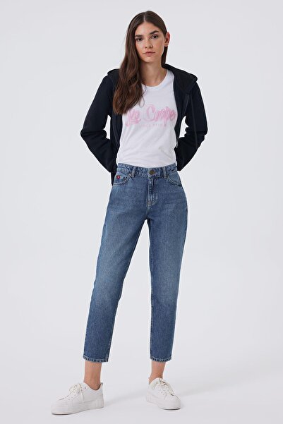 Lee Cooper Αστείο γυναικείο τζιν παντελόνι σε κανονική γραμμή, ίσιο τελείωμα,...