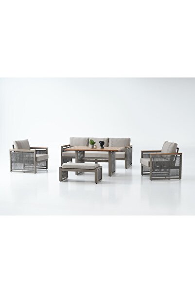 ReHome Nev ada Alüminyum Bahçe Oturma Grubu