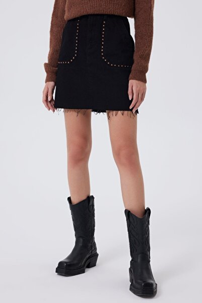 Lee Cooper Rita Women's 100% Cotton Jean Skirt Rosada Vbl