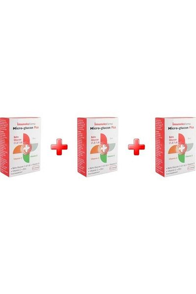 Imuneks Micro Glucan Plus Beta Glucan - 30 Capsules 3 Pack