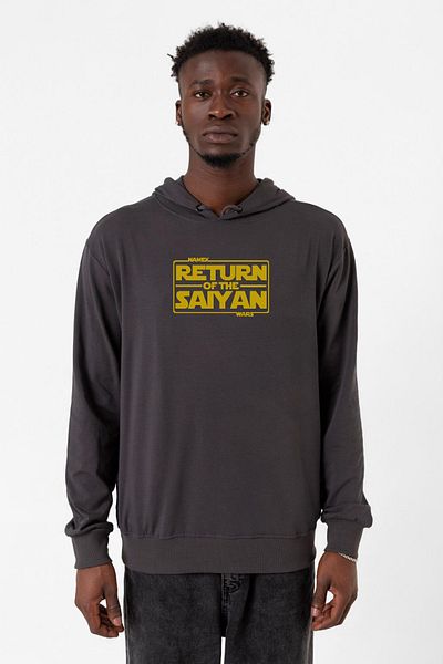 Tshirthane Dragon Ball Z Anime Namek Wars Smoked Ανδρικό φούτερ με κουκούλα 2 καλωδίων