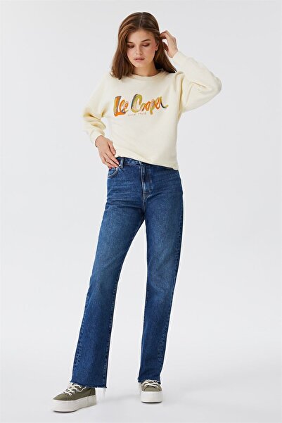 Lee Cooper Γυναικείο τζιν παντελόνι Kelly με ψηλή μέση κανονική κοπή ίσιο πόδ...