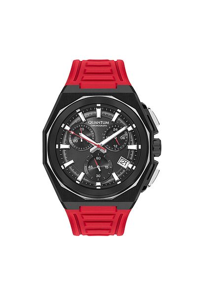 Quantum Men's Sports Wristwatch Black-Red Pwg1078.658