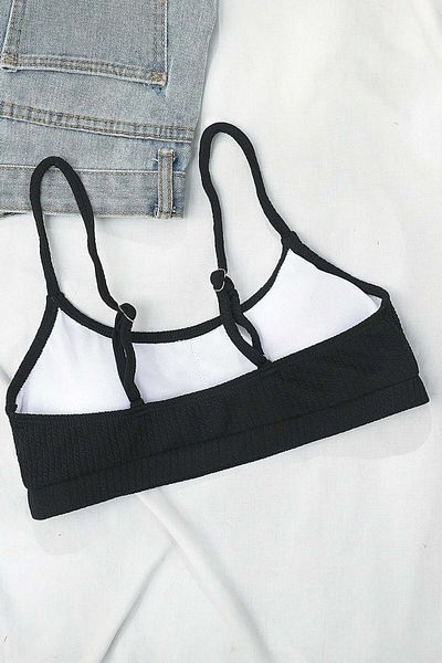 Angelsin Speciální látkové tílko na bikiny s vysokým pasem