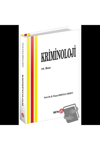 Beta Yayınevi Kriminoloji 16.Basım/Beta