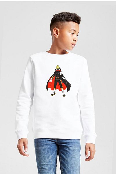 Tshirthane Φούτερ One Piece Anime Sanji White Παιδικό 2ip