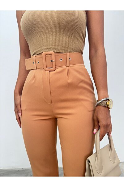 HİJABAYA Παντελόνι από ύφασμα με χοντρή ζώνη