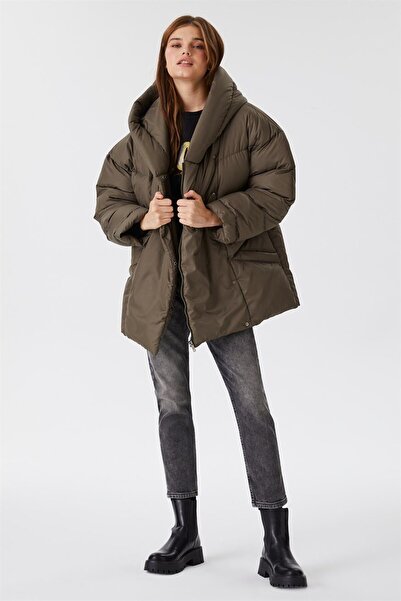 Lee Cooper Γυναικείο παλτό Meley Khaki