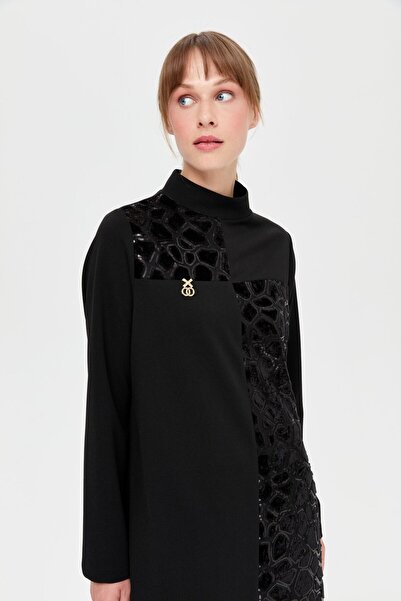 Esswaap Patch Detaylı Tunik  Siyah