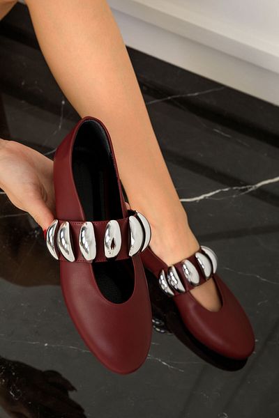 SOHO 19541 Modell Bordeauxrote Ballerinas für Damen