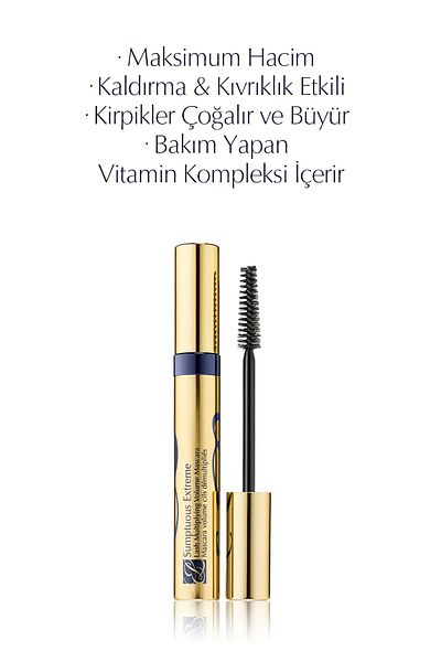 Estee Lauder Sumptuous Extreme Mascara, Black, 8ml (WITH LASH REPLICA, VOLUMINATIVE, FURNISHING & LIFTING EFFECT)