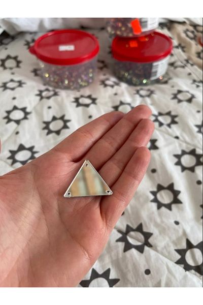 YENİ HEDİYELİK DÜNYAM Acrylic Earring Making Products - 4cm 50 Pieces