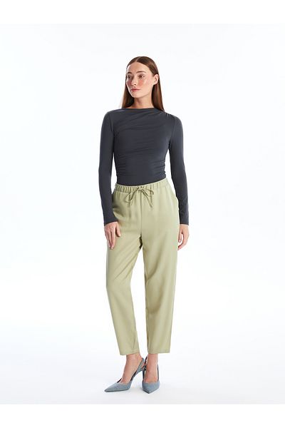 LC Waikiki Damenhose mit Karottenschnitt und elastischem Bund