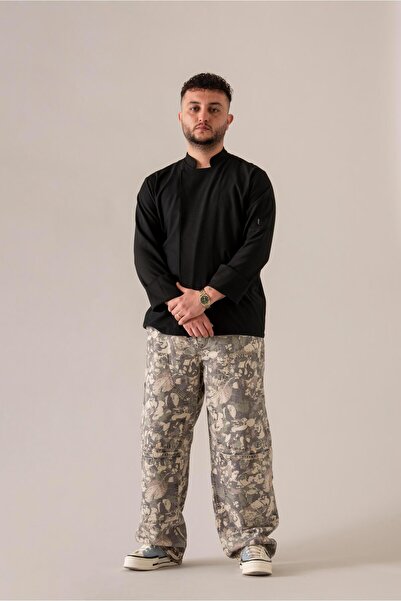 APP-RON C-04 Soft Linen Black Linen Transparent Jacket