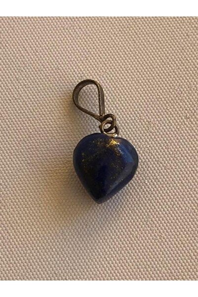 Hasyılmaz Doğal Lapis Lazuli Taşı Kalp Kolye Ucu 1,1-1,4cm