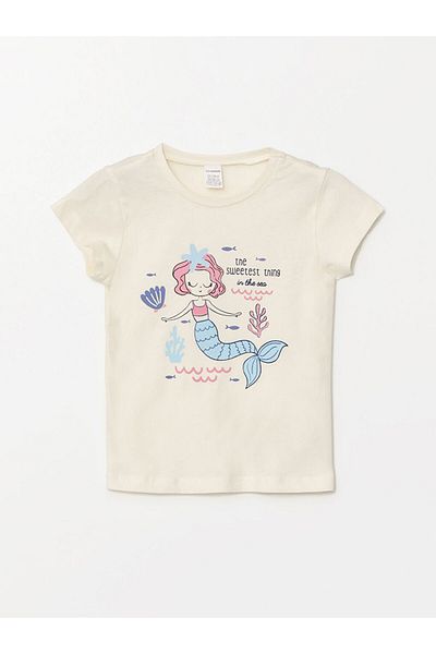 LC Waikiki LCW baby Baby Girl Pajama Set with Shorts - Crew Neck, Short Sleeve