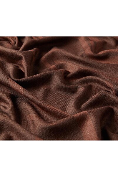 ipekevi Гіркий кава Етнічний зигзагоподібний візерунок Шовковий шарф