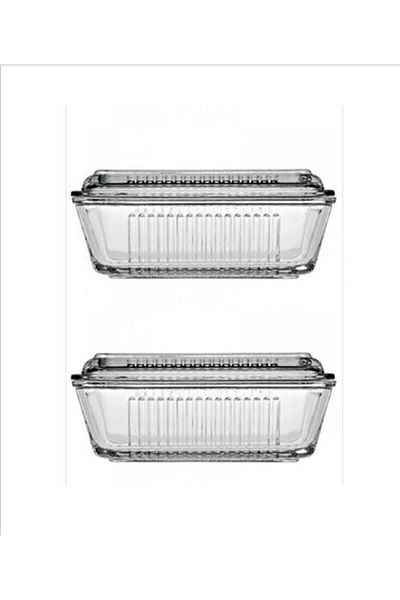Paşabahçe 2-Piece Butter Storage Container - Glass 97711 072Oa