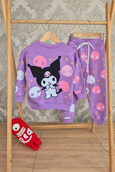 The Red Kids Kuromi Printed 3 Thread Oversize Organic Set