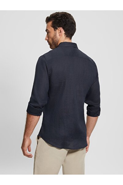 Guess LS ISLAND LINEN SHIR