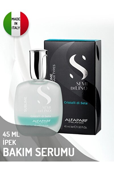 Alfaparf Keymen - Semi Di Lino Sublime Cristalli Di Seta Ipek Bakım Serumu 45 ml