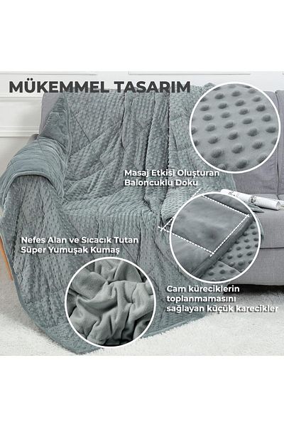 Terapise 10 kg Gray Wellsoft Soft Quilt - Double Sided and Double Blanket