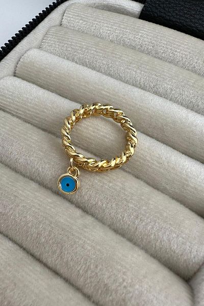 Modex Gold Evil Eye Chain Model Ring