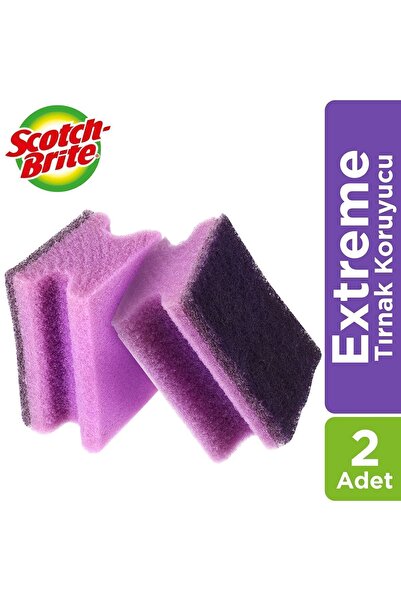 Scotch Brite Extreme Tırnak Koruyuculu Bulaşık Süngeri 2’li