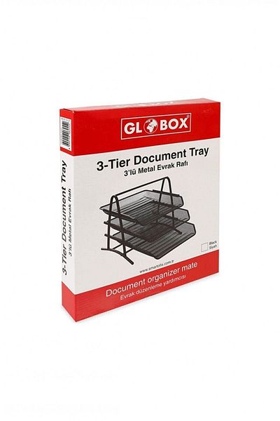 Globox Metal 3-Piece Document Rack /6255 6597Seri