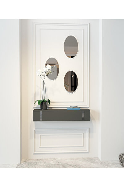 MOBİLYA GEZEGENİ MOBİLYA GEZEGENİ MOBİLYA GEZEGENİ EMİLY DRESUAR 90 CM ANTRASİT