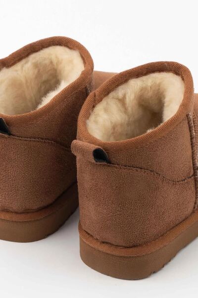 Zerenyus Suede Women's Boots - Mini Ankle Boots with Fur Inside