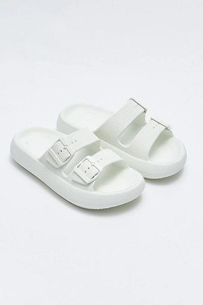 Zerenyus Eva Double Buckle Summer Beach Slippers
