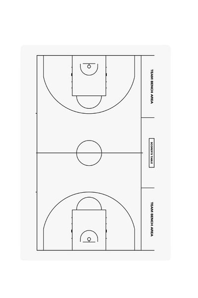 FOX 40 Fox40 6905-1600 Model Basketball Tactical Board